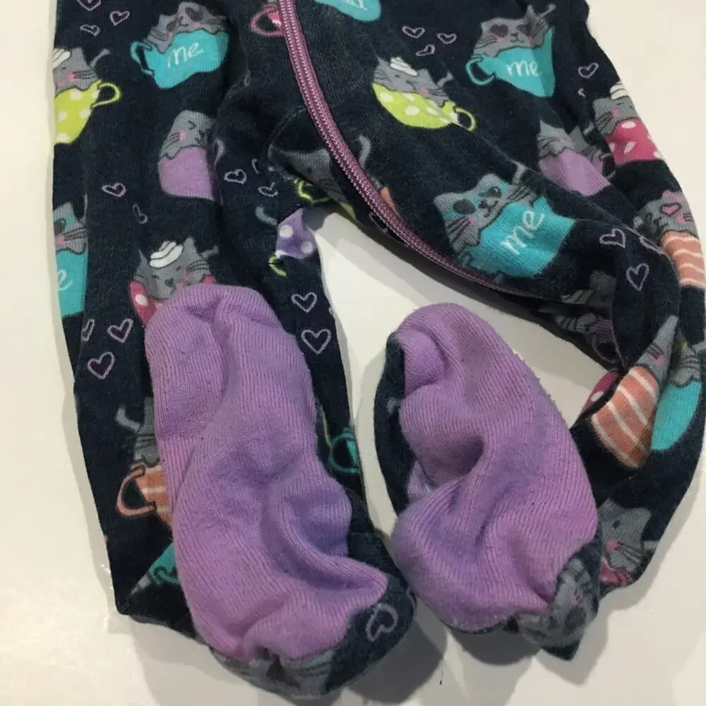 Children's Place Owl Sleeper Sz 3-6 m One Piece Romper